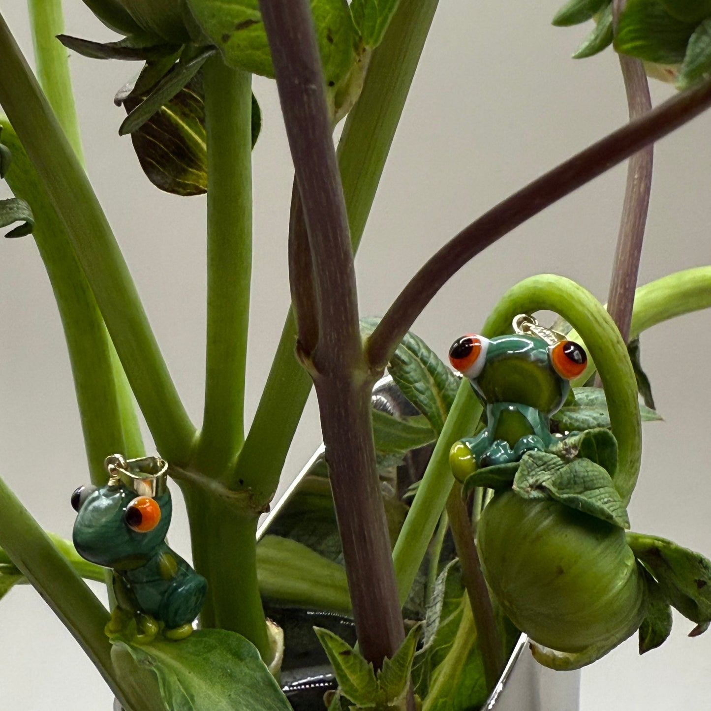 En liten lykkebringer 🐸 Håndlaget frosk i glass