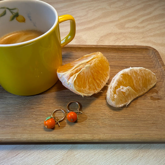 En liten bit solskinn 🍊 Håndlaget appelsin i glass