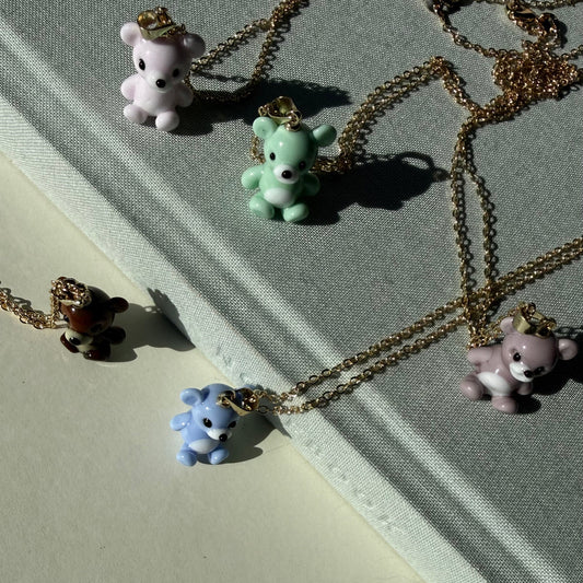 Teddy 🧸 Håndlaget teddybjørn i glass