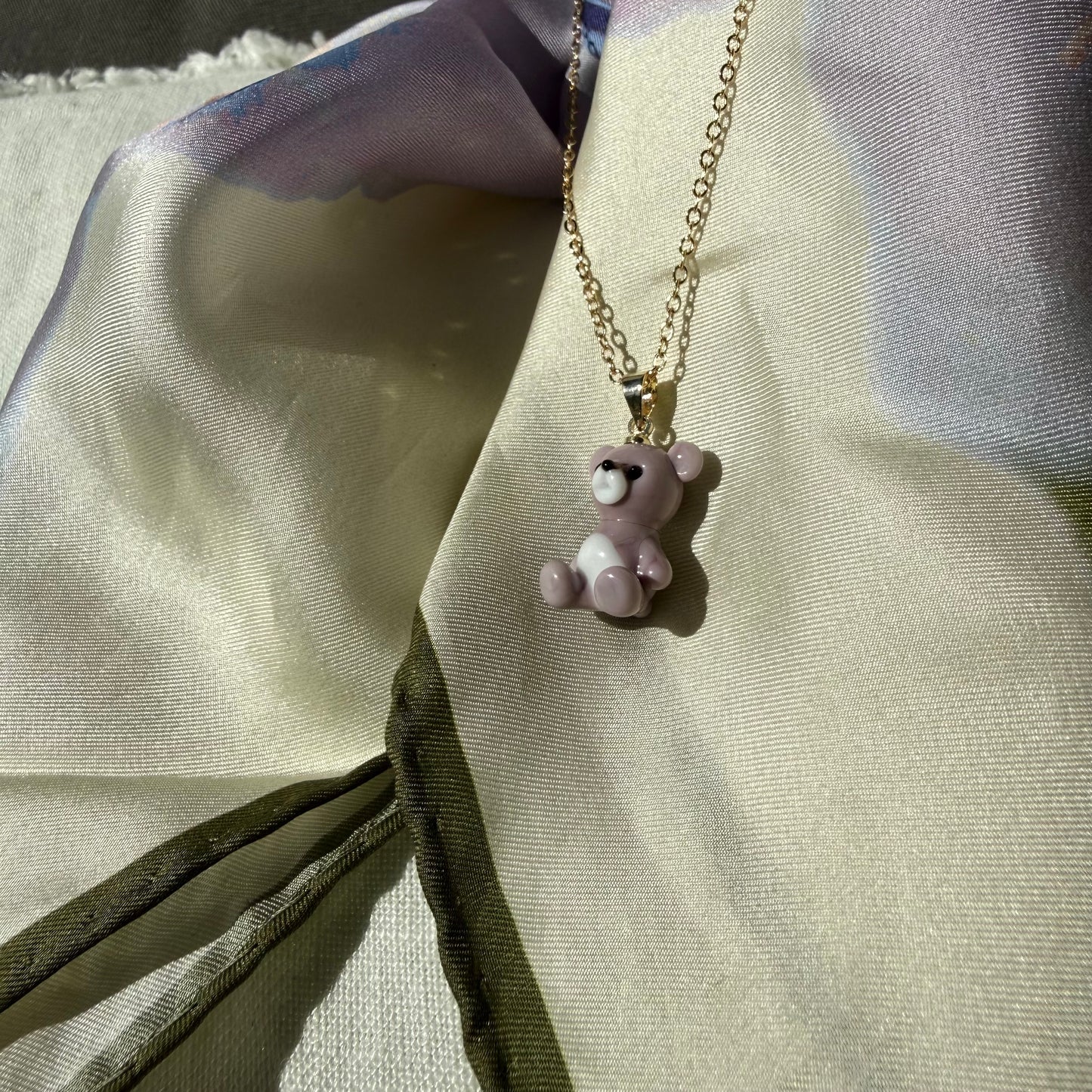 Teddy 🧸 Håndlaget teddybjørn i glass