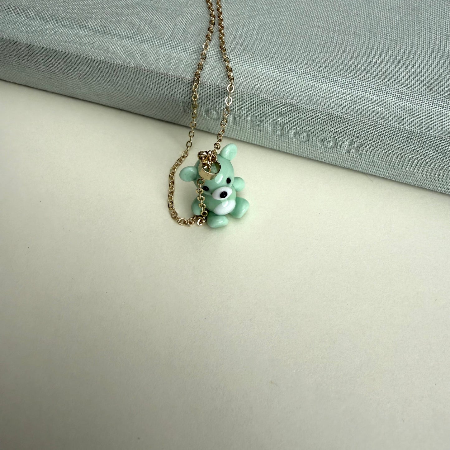 Teddy 🧸 Håndlaget teddybjørn i glass