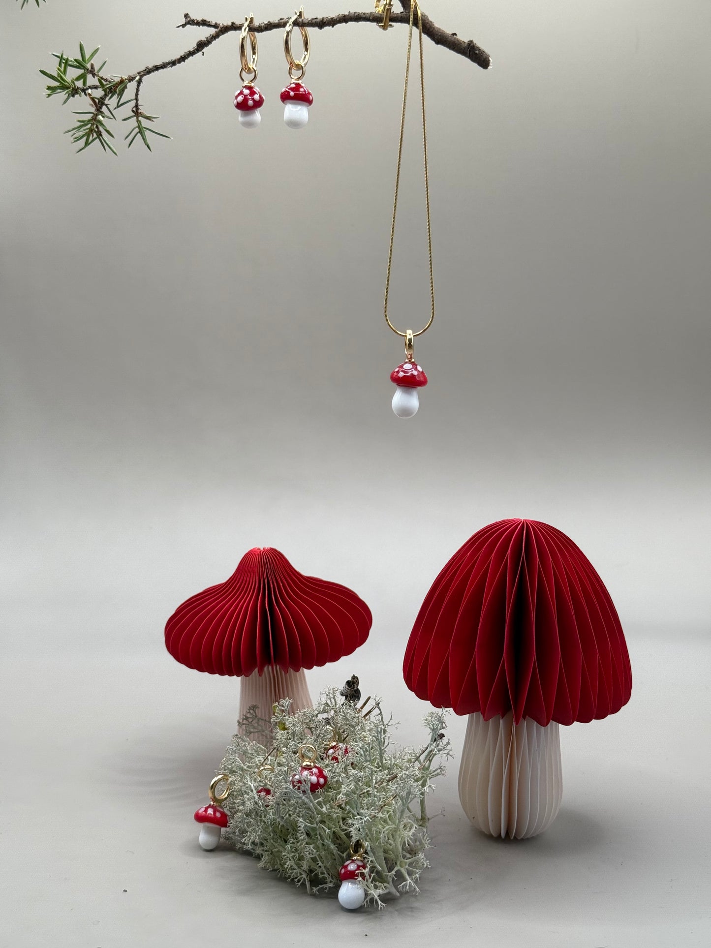 Skogens lille eventyr 🍄 Håndlaget fluesopp i glass